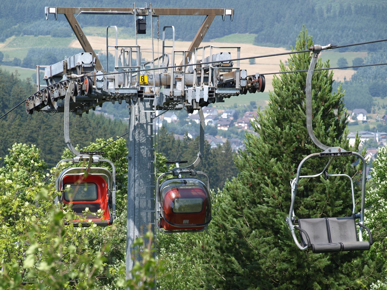 cable car, high, lift system, vacations, cable railway, chairlift, gondola